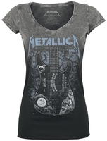 Metallica - Ouija Guitar - T-Shirt Manches courtes - Femme - noir gris