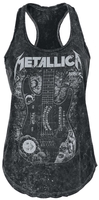 Metallica - Ouija Guitar - Top - Femme - noir