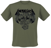 Metallica - Roam Blast Olive - T-Shirt Manches courtes - Homme - olive