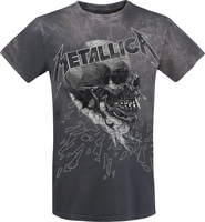 Metallica - Sad But True Skull - T-Shirt Manches courtes - Homme - gris foncé