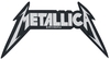 Metallica - Shaped Logo - Patch - Unisexe - noir blanc