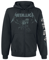 Metallica - S&M2 - Skull - Sweat-shirt zippé à capuche - Homme - noir