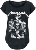 Metallica - S&M2 Crâne Costume - T-Shirt Manches courtes - Femme - noir