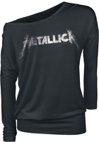 Metallica - Spiked Logo - T-shirt manches longues - Femme - noir