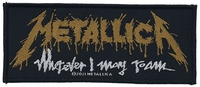 Metallica - Wherever I May Roam - Patch - Unisexe - noir blanc jaune