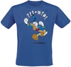 Mickey & Minnie Mouse - Angry Donald - T-Shirt Manches courtes - Homme - bleu