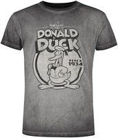 Mickey & Minnie Mouse - Disney 100 - Retro Donald Duck - T-Shirt Manches courtes - Homme - gris