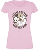 Mickey & Minnie Mouse - Dog Life - T-Shirt Manches courtes - Femme - rose clair