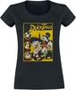Mickey & Minnie Mouse - Donald Duck - Duck Tales Cover - T-Shirt Manches courtes - Femme - noir