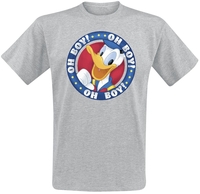 Mickey & Minnie Mouse - Donald Duck - Oh Boy - T-Shirt Manches courtes - Homme - gris