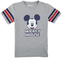 Mickey & Minnie Mouse - Enfants - Happy! - T-shirt - Unisexe - gris chiné