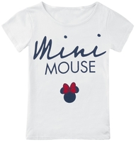Mickey & Minnie Mouse - Enfants - Minnie Mouse - T-shirt - Femme - blanc