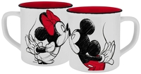 Mickey & Minnie Mouse - Kiss Sketch - Mug - Unisexe - multicolore