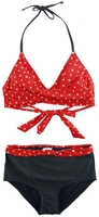 Mickey & Minnie Mouse - Minnie Cosplay - Bikini - Femme - noir rouge