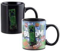 Minecraft - Creeper - Mug Thermo-Réactif - Mug - Unisexe - multicolore