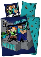 Minecraft - Survival Mode - Parure de lit - Unisexe - multicolore