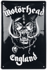Motörhead - England - Plaque en métal - Unisexe - multicolor