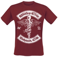 Mötley Crüe - Feelgood Hollywood - T-Shirt Manches courtes - Homme - rouge foncé