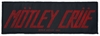 Mötley Crüe - Mötley Crüe Logo - Patch - Unisexe - noir rouge
