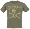 Mötley Crüe - Orbit Skull - T-Shirt Manches courtes - Homme - kaki