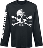 Mötley Crüe - Orbit Skull - T-shirt manches longues - Homme - noir