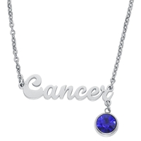 Mysterium® - Chaîne Starsign - Cancer - Collier - Femme - couleur argent