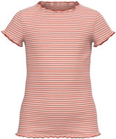 name it - Emma Slim Top - T-shirt - Femme - orange