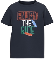 name it - Henne Shirt - Enjoy the ride - T-shirt - Homme - marine