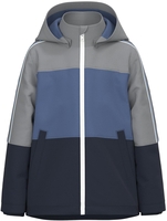 name it - Maxx Jacket Blue Block - Veste - Homme - gris bleu