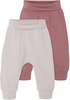 name it - Omolus 2er Pack - Pantalon en toile - Femme - blanc cassé rose