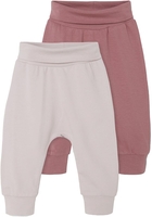 name it - Omolus 2er Pack - Pantalon en toile - Femme - blanc cassé rose