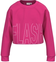 name it - Vanita Crop Boxy - Flash - Sweat-Shirt - Femme - rose