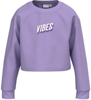 name it - Vanita Crop Boxy - Vibes - Sweat-Shirt - Femme - lilas