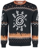 Naruto - Logo - Pull de Noël - Homme - noir