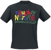 Naughty by Nature - Classic Colourful Logo - T-Shirt Manches courtes - Homme - noir
