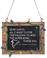 NFL - Atlanta Falcons - Tafelschild - Articles De Décoration - Unisexe - multicolore