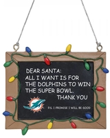 NFL - Miami Dolphins - Tafelschild - Boules - Unisexe - multicolore