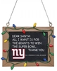 NFL - New York Giants - Tafelschild - Boules - Unisexe - multicolore