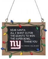 NFL - New York Giants - Tafelschild - Boules - Unisexe - multicolore