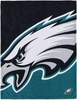 NFL - Philadelphia Eagles - Kuschelige Plüschdecke - Couverture - Unisexe - noir pétrole blanc