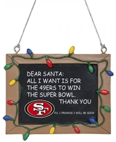 NFL - San Francisco 49ers - Tafelschild - Boules - Unisexe - multicolore