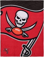 NFL - Tampa Bay Buccanears - Kuschelige Plüschdecke - Couverture - Unisexe - rouge noir blanc