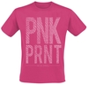 Nicki Minaj - Pnk Prnt - T-Shirt Manches courtes - Homme - rose