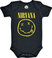 Nirvana - Metal-Kids - Smiley - Body - Unisexe - noir