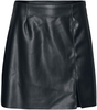 Noisy May - Clara Penny PU Highwaist Slit Skirt - Jupe courte - Femme - noir
