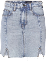 Noisy May - NMAPRIL HW SLIT DNM SKIRT AZ256LB - Jupe courte - Femme - bleu clair
