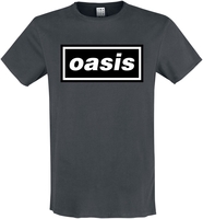 Oasis - Amplified Collection - Logo - T-Shirt Manches courtes - Homme - anthracite