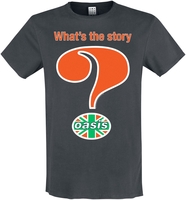 Oasis - Amplified Collection - Union Jack Question Mark - T-Shirt Manches courtes - Homme - anthracite