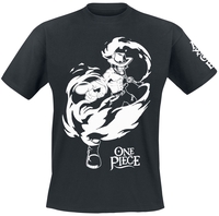 One Piece - Ace - T-Shirt Manches courtes - Homme - noir