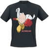 One Punch Man - Flying - T-Shirt Manches courtes - Homme - noir
